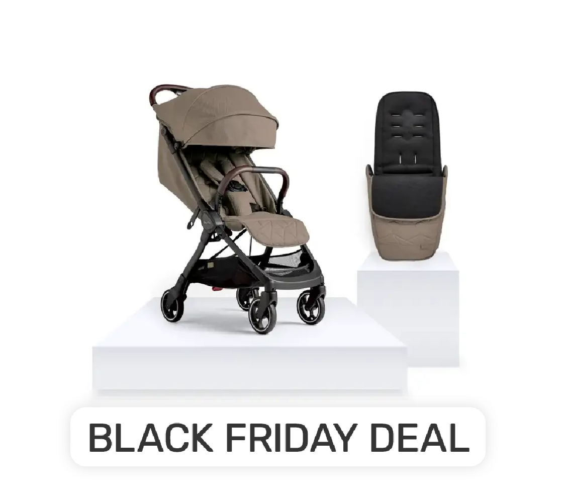 View Silver Cross Clic Cobble Stroller Footmuff Bundle 2 piece information