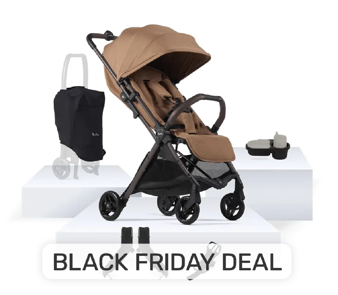 View Silver Cross Jet 5 Cinnamon Compact Stroller Universal Accessory Bundle 7 piece information