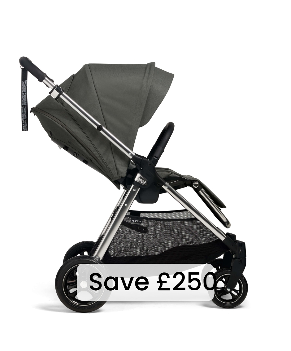 Mamas & Papas Flip XT3 Pushchair - Harbour Grey - Lightweight - Compact Fold - From Birth - Image 2