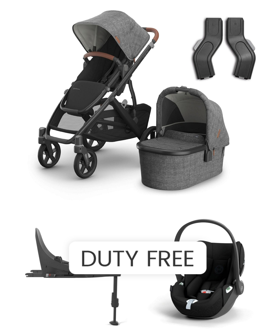 UPPAbaby Vista V3 Stroller Bundle with Cybex Cloud Car Seat –