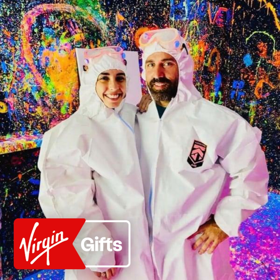 Adults-Only Glow in the Dark Splatter Paint Session | Entertainment & Games | Splatter Rooms | Tennessee | Nashville | Virgin Gifts / Vouchers