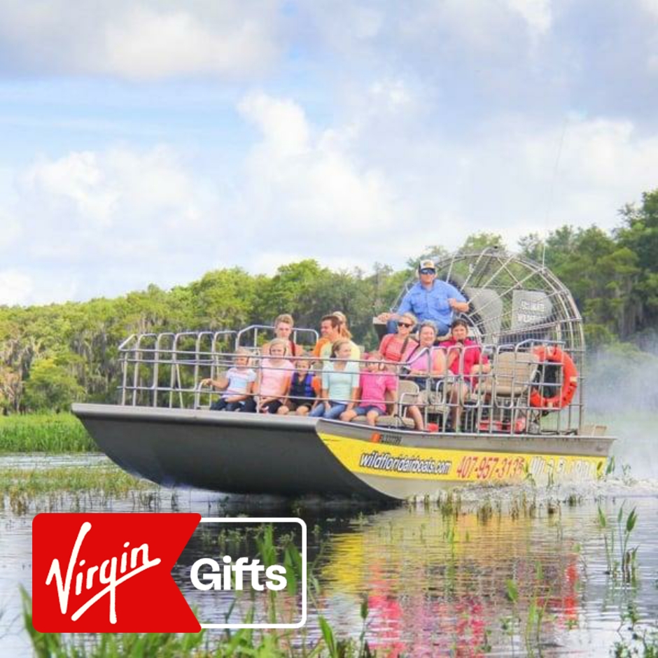 Everglades Airboat Tour and Drive-Thru Wildlife Safari Park For 1 | Meet Wild & Exotic Animals | Fun & Thrilling Adventure | Excursions | Adventure Activities | Florida | Orlando | Virgin Gifts / Vouchers