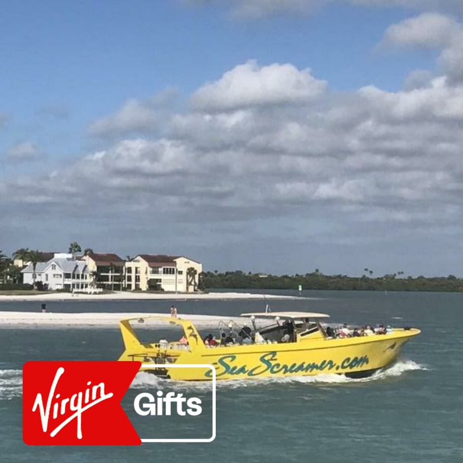 Orlando Speed Boat Adventure and Clearwater Beach Day | Water Activities | Splatter Rooms | Florida | Virgin Gifts / Vouchers