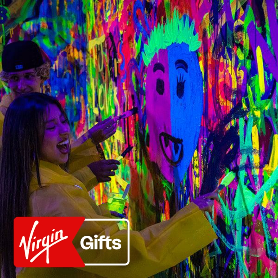 Glow-in-the-Dark Art Room Painting Experience | Entertainment & Games | Splatter Rooms | New Jersey | New York City | Virgin Gifts / Vouchers