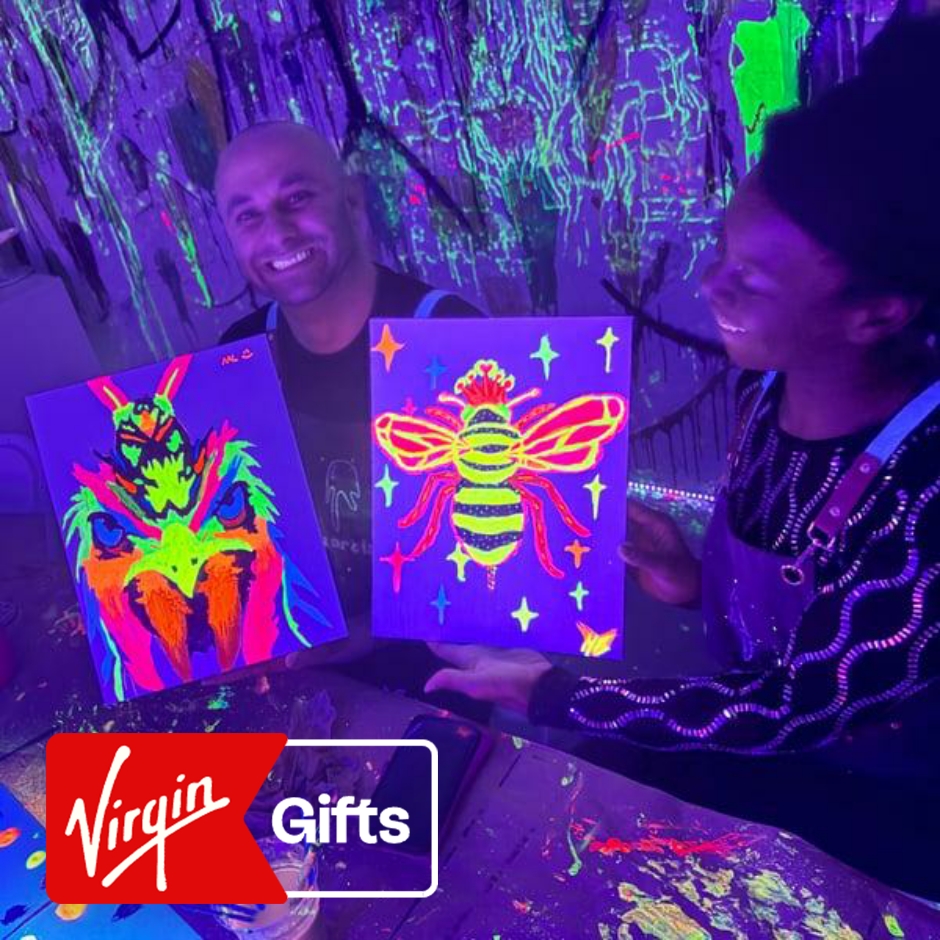 Glow-in-the-Dark Paint and Sip Experience with Slime | Creative | Art Classes | New York | New York City | Virgin Gifts / Vouchers