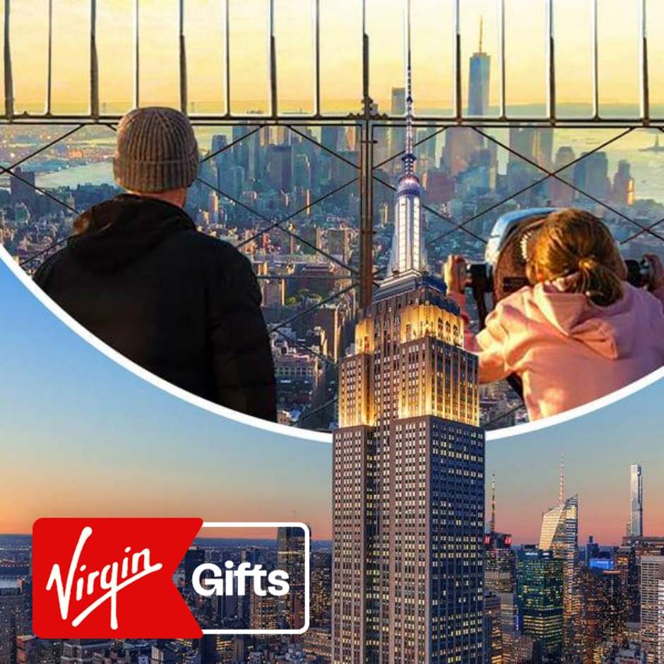 86th Floor Daytime Admission to the Empire State Building with Dinner at State Grill and Bar for Two | Tours & Sightseeing | Attractions | New York City | Virgin Gifts / Vouchers