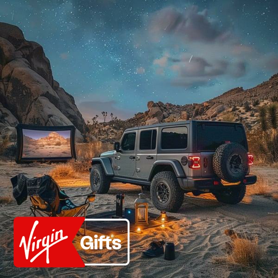Private Outdoor Movie Night and Jeep Experience for Two | Entertainment & Games | Nevada | Las Vegas | Virgin Gifts / Vouchers