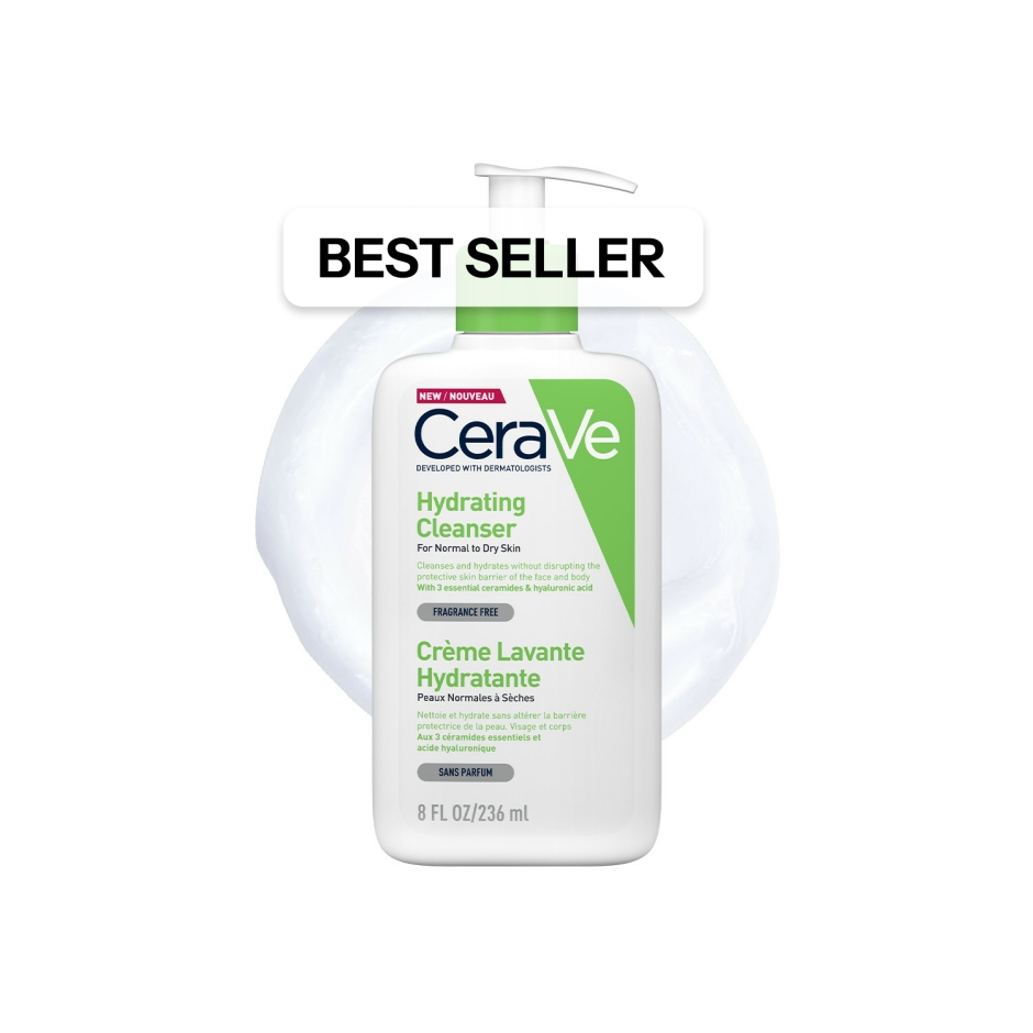 Cerave Hydrating Cleanser - 236Ml | Non Foaming | Protects Skin's Natural Barrier | Provides 24 Hrs Hydration | Ideal For Sensitive Skin