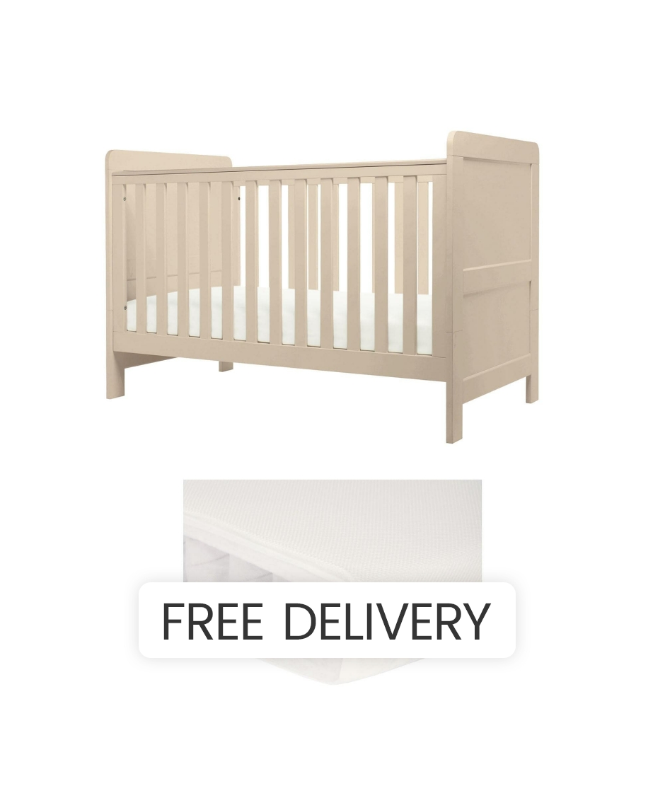 Mamas & Papas Hampden Cotbed Toddler Bed - Cashmere
