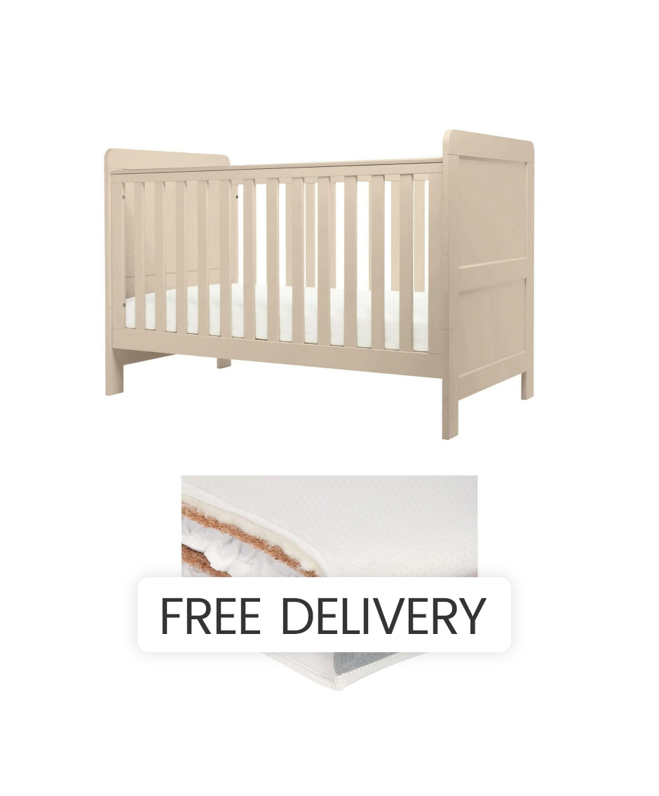 Mamas & Papas Hampden Cotbed - Cashmere - Converts to Toddler Bed
