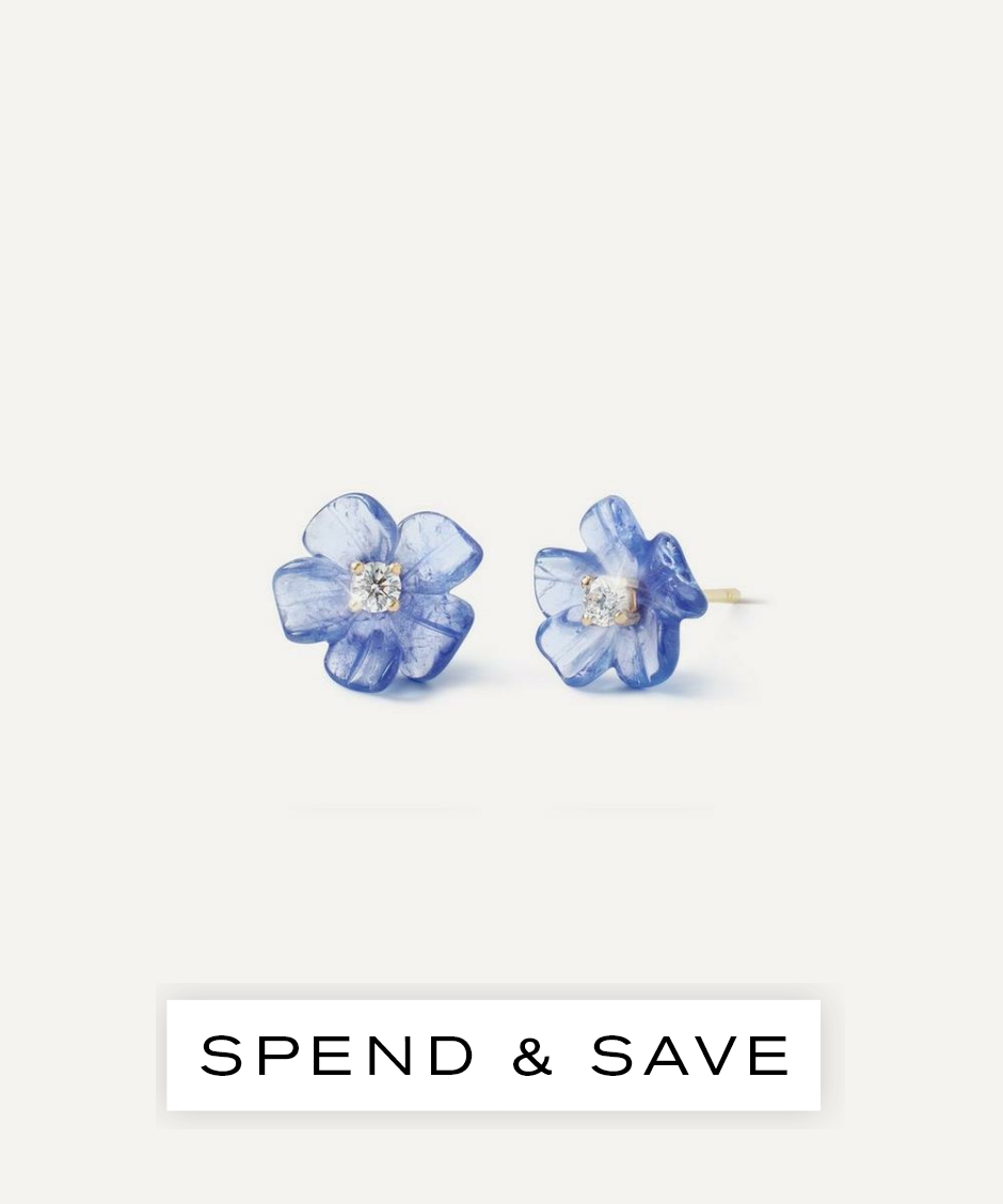 Sophie Joanne 14ct Gold Island Flower Stud Earrings | Luxury Gift