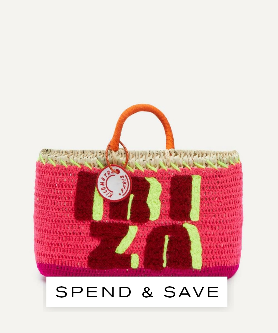 Kilometre Paris Women’s Ibiza Undercover Medium Basket Bag | Pink | Size 39 40 | Luxury Gift