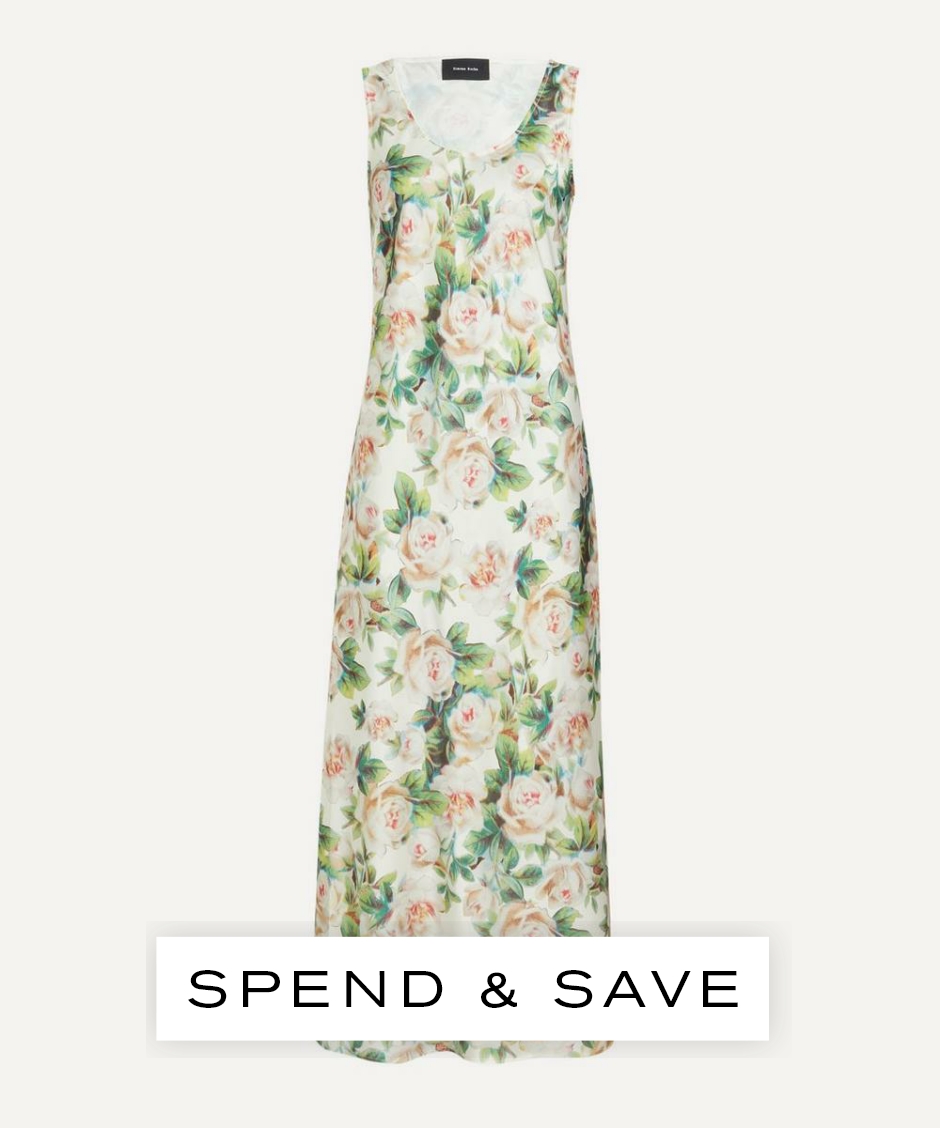 Simone Rocha Women’s Rose Scoop Neck Camisole Dress | Floral | 25| Size 16-18