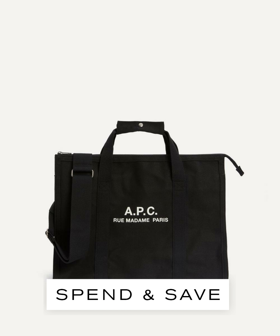 A.P.C. Mens Recuperation Gym Bag | Black | Luxury Gift
