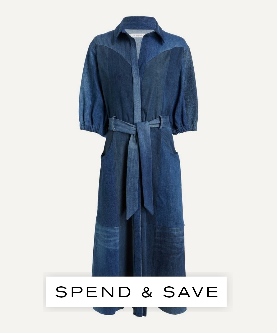 E.L.V. Denim Women’s Willow Denim Shirt Dress | Blue | Small| Size 16-18