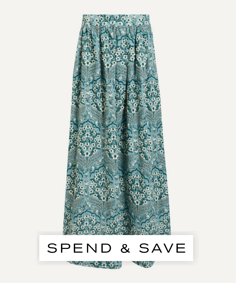 Agua Bendita Women’s Tangelo Ceiba Maxi Skirt | Size XS