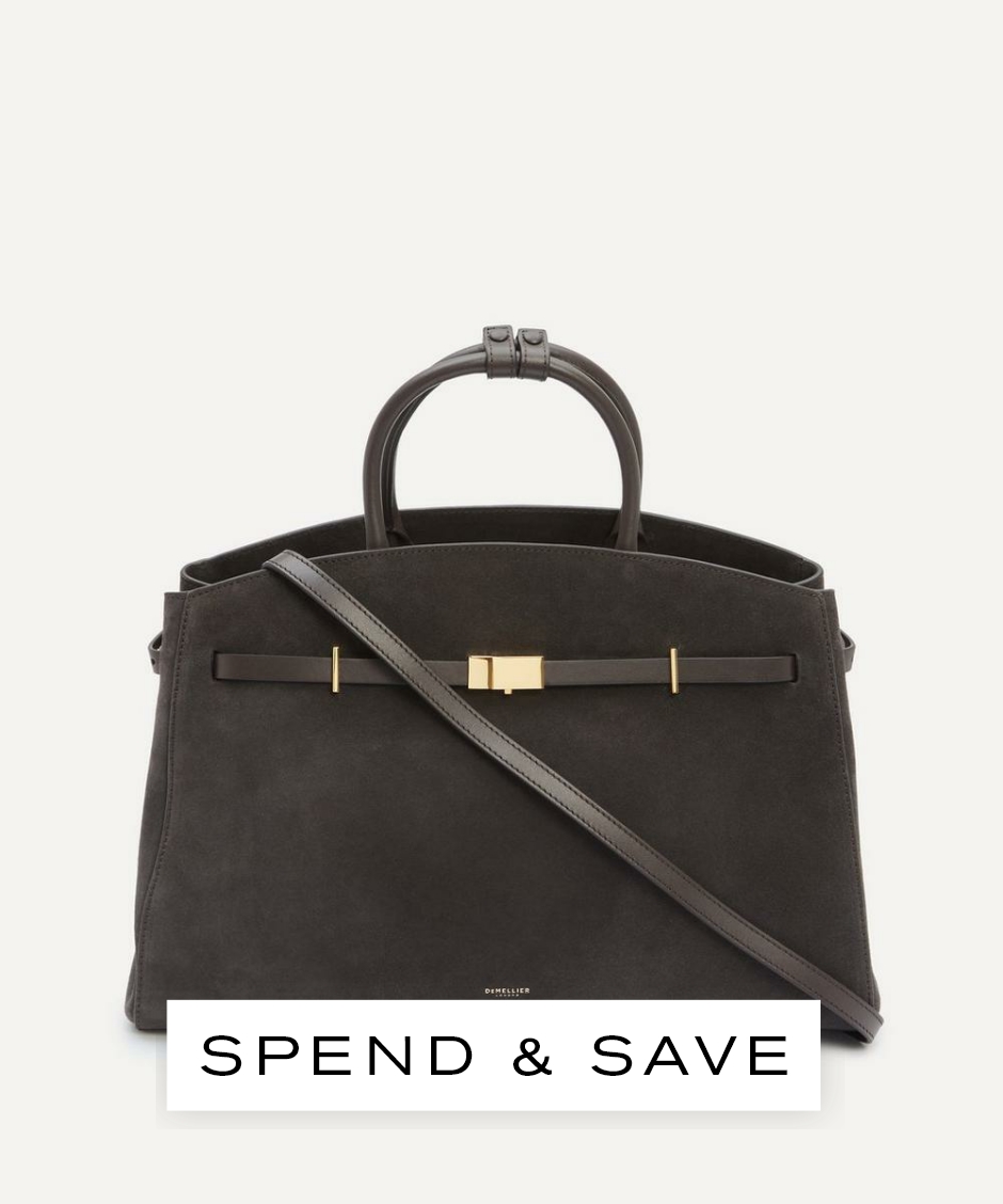 DeMellier Women’s Hudson Top Handle Tote Bag | Brown | Luxury Gift