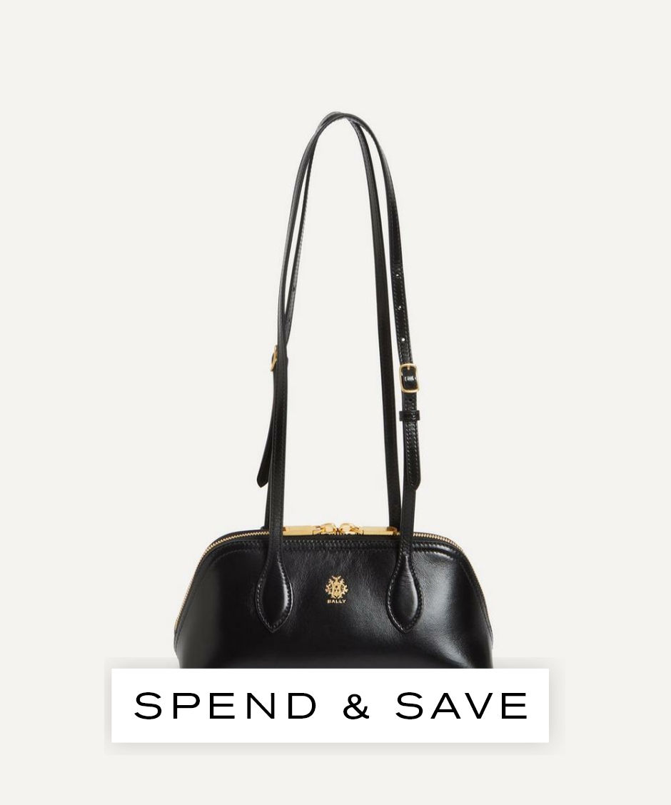 Bally Women’s Praline Mini Shoulder Bag in Black Leather | Luxury Gift