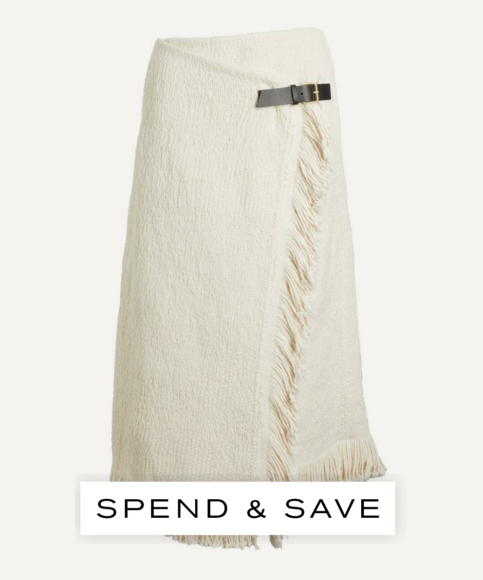 Isabel Marant Women’s Galla Wrap Skirt | Ecru | Size 8