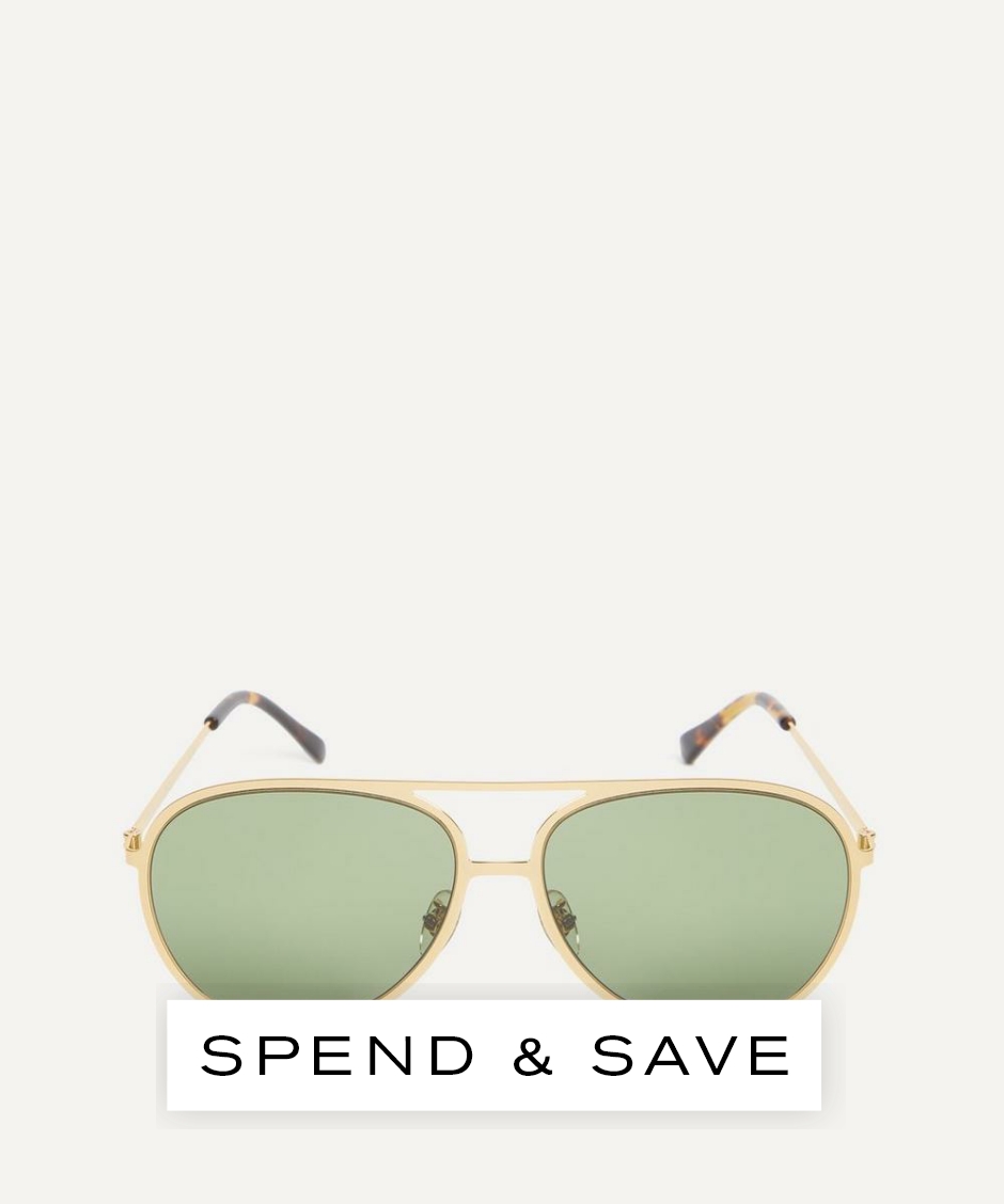 Stella McCartney Women’s Aviator Sunglasses | Gold