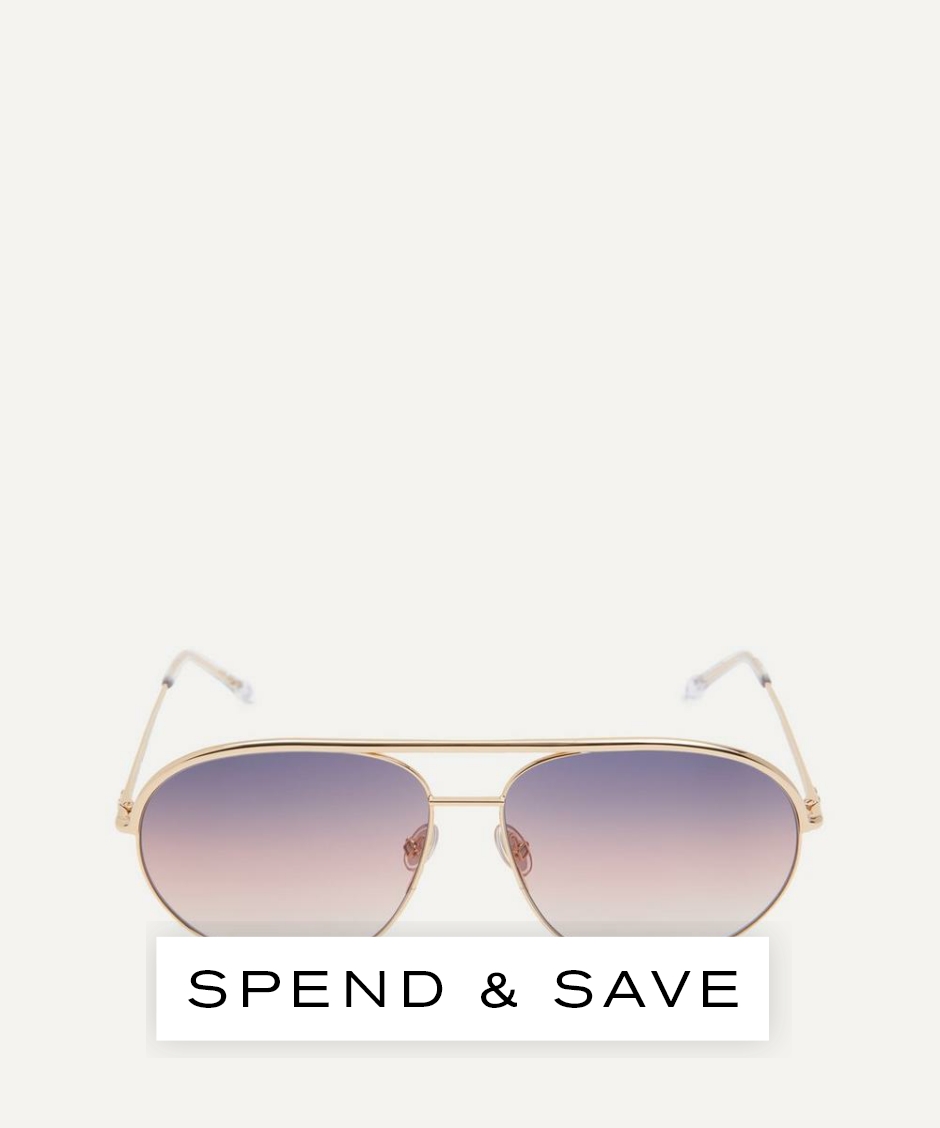 Isabel Marant Women’s Metal Aviator Sunglasses | Gold