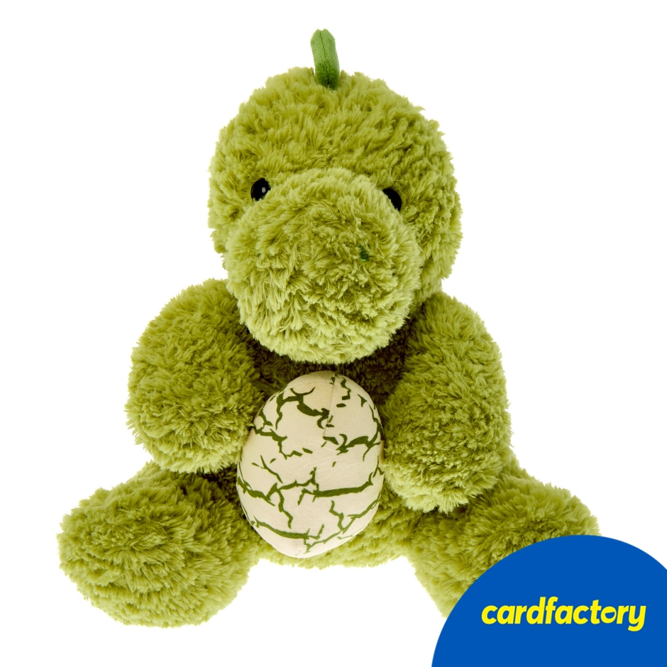 Image of Medium Dinosaur With Egg Soft Toy