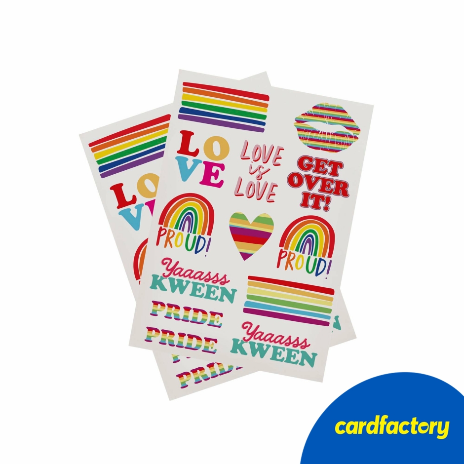 Image of Pride Temporary Tattoos - 2 Sheets