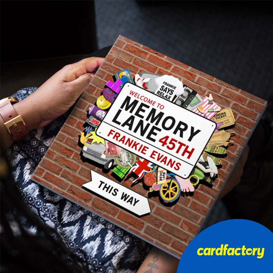 Image of Personalised Book - Memory Lane 45th Birthday