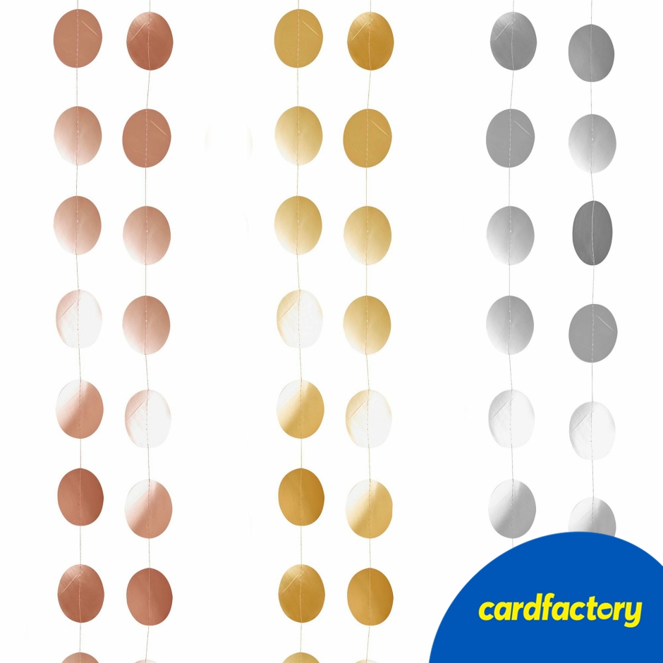 Image of Metallic Circle Card Backdrop 20m (3 Colour Options)