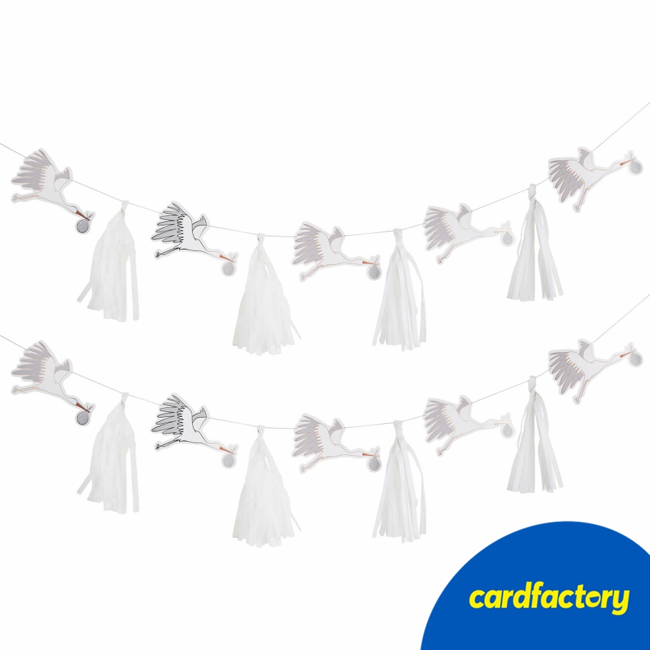 Image of Stork &amp; Tassel DIY Garland 3m