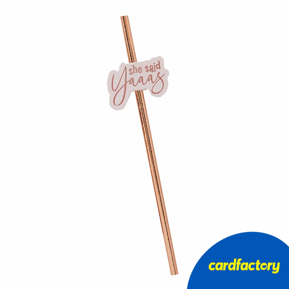 Image of She Said Yaaas Paper Straws - Pack of 16