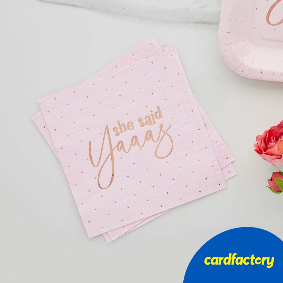 Image of She Said Yaaas Paper Napkins - Pack of 16