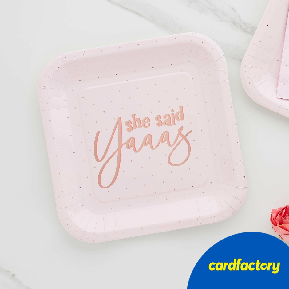 Image of She Said Yaaas Paper Plates - Pack of 8