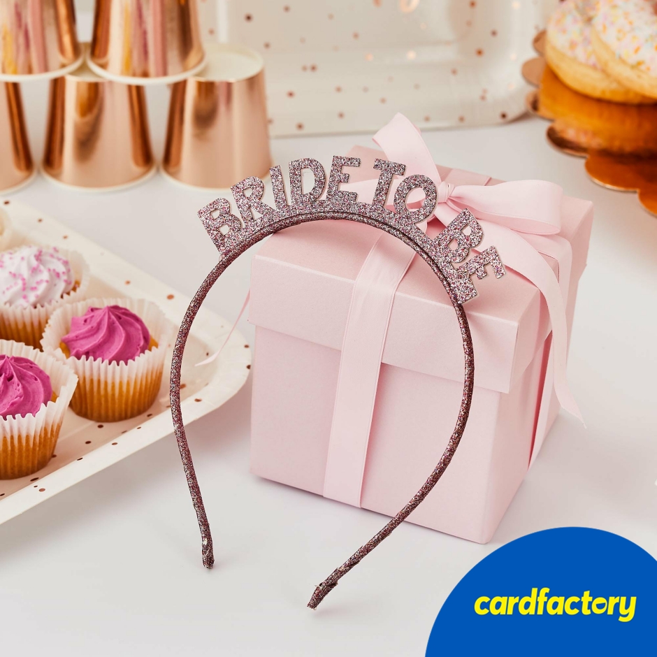 Image of Rose Gold Bride To Be Glitter Headband