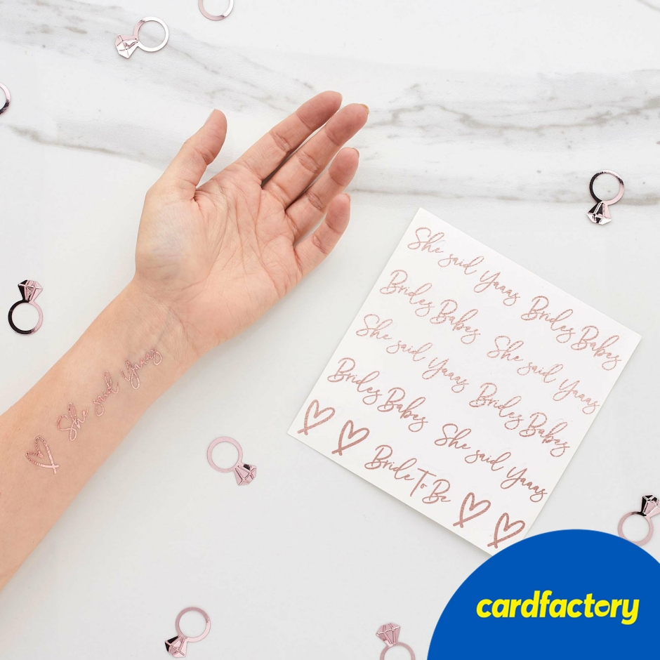 Image of She Said Yaaas Temporary Tattoo Sheets - Pack of 2