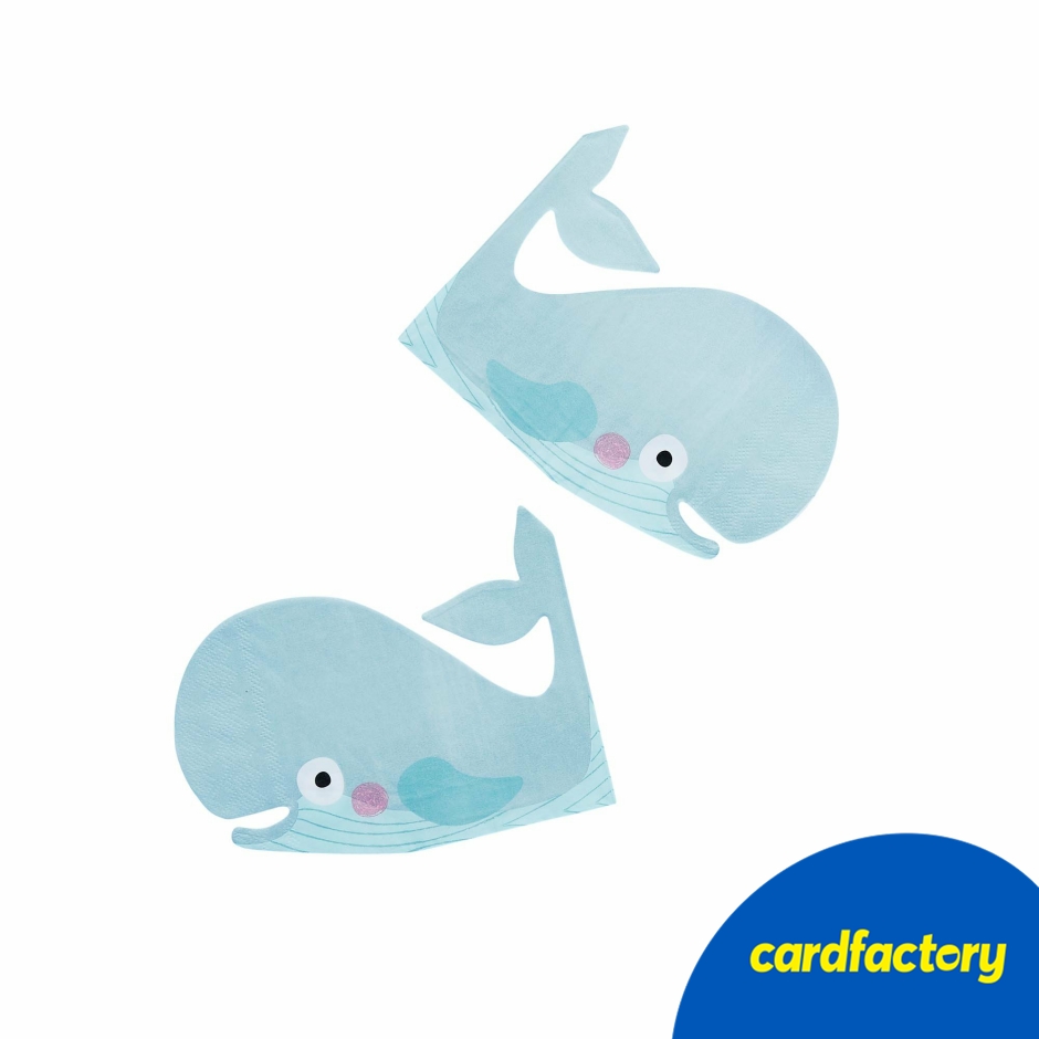 Image of Whale Paper Napkins - Pack of 16