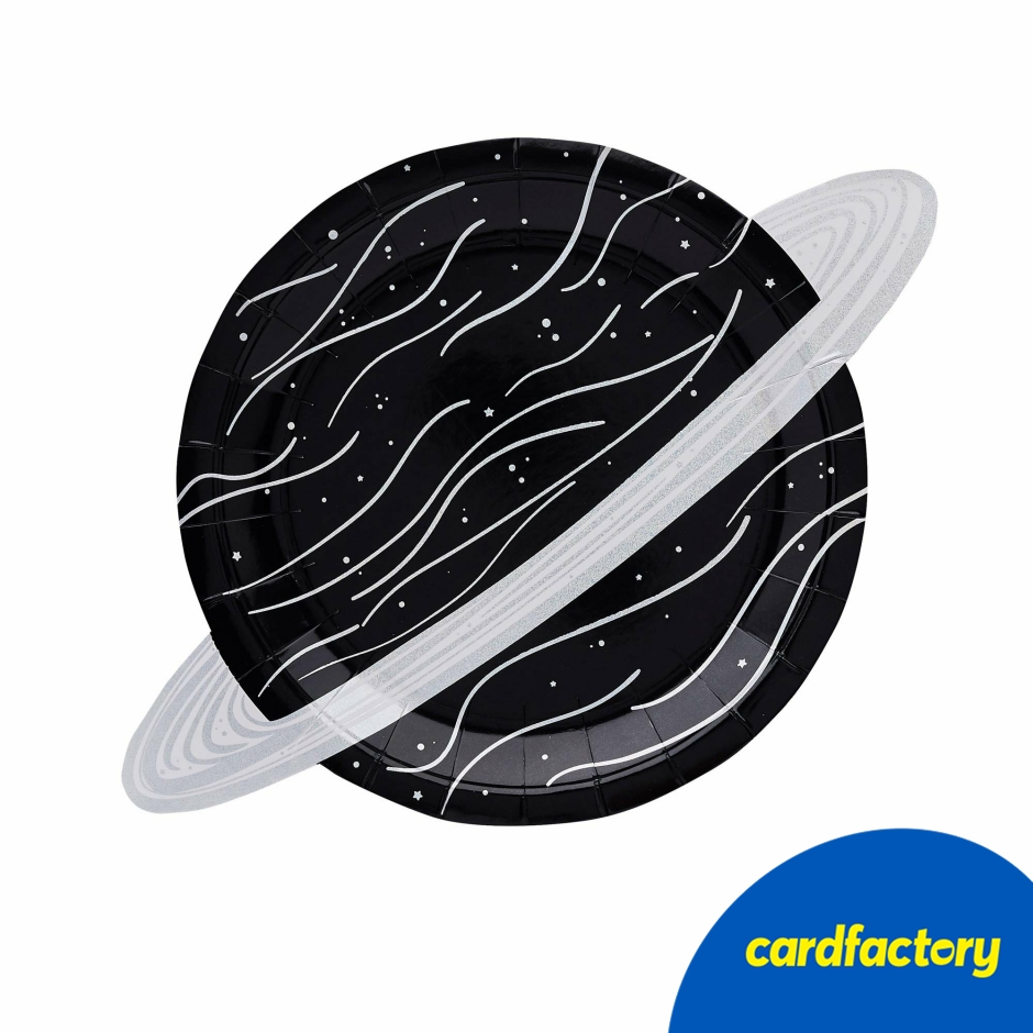 Image of Planet Paper Plates | Space-Themed Tableware | Pack of 8 | Paper Material | 22.5cm x 33cm