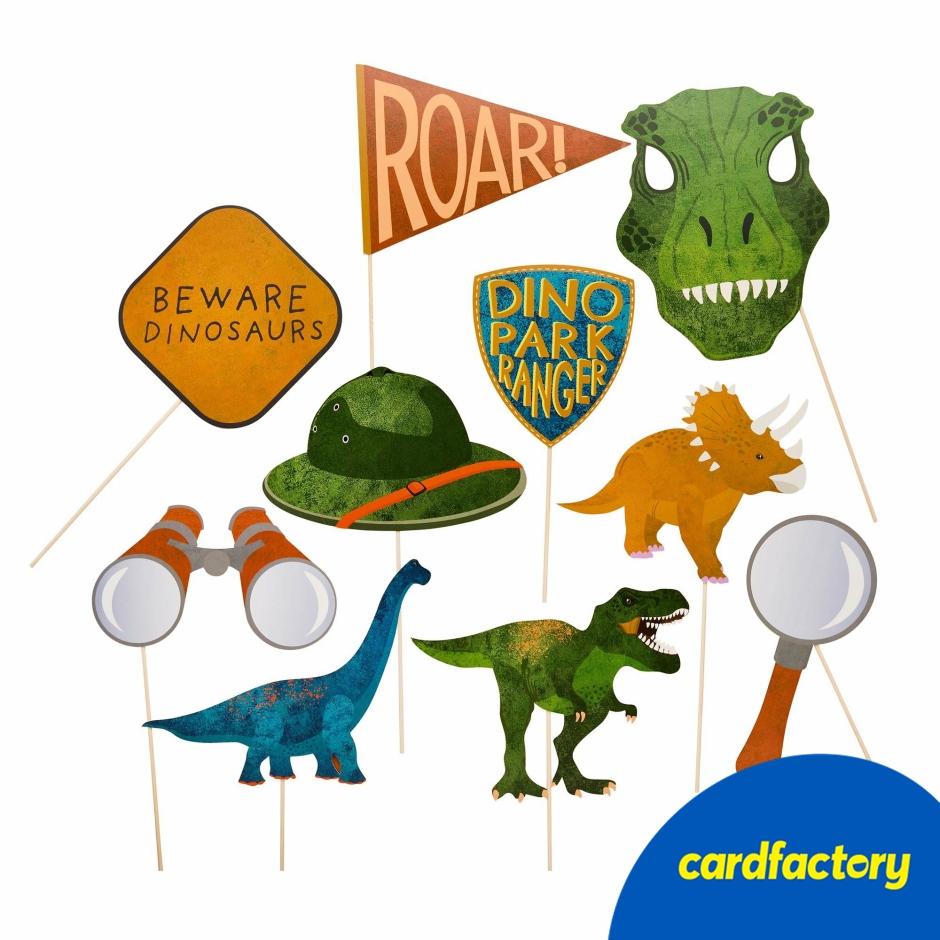 Image of Dinosaur Party Props - Pack of 10