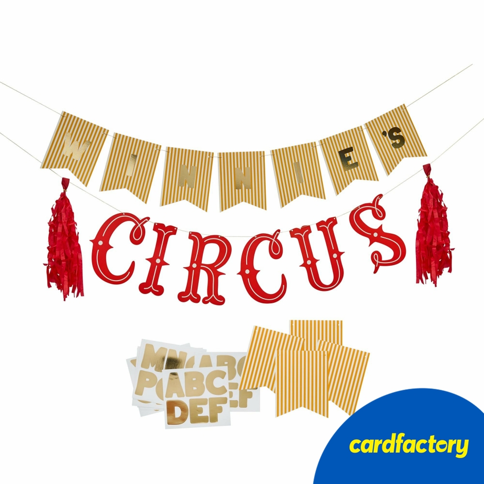 Image of Circus Customisable Card Banner