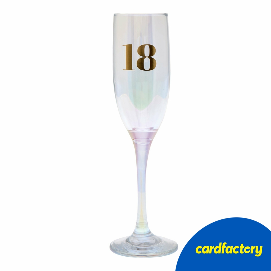 Image of 18th Birthday Champagne Flute | Champagne Flute Gift | Birthday Gift for Her | Cardfactory