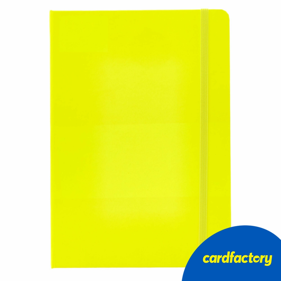 Image of Yellow A5 Lined Notebook