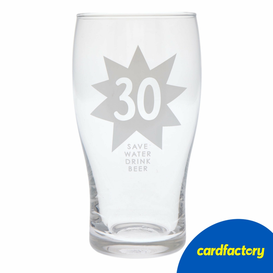 Image of 30 Save Water Drink Beer Pint Glass