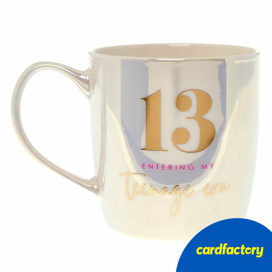 Image of 13 Entering My Teenage Era Mug In A Box | Ceramic Mug Gift Set | Cardfactory
