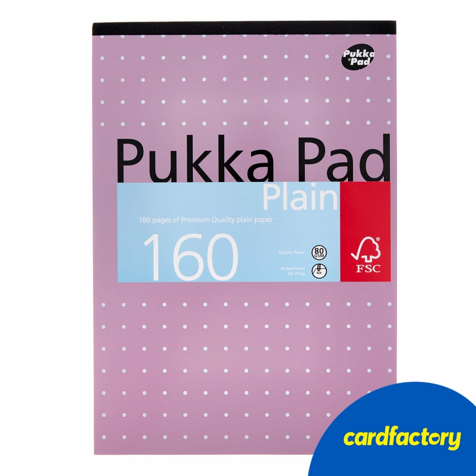 Image of Pukka A4 Plain Refill Pad - 160 Pages | FSC Certified A4 Refill Pad | Gift Idea