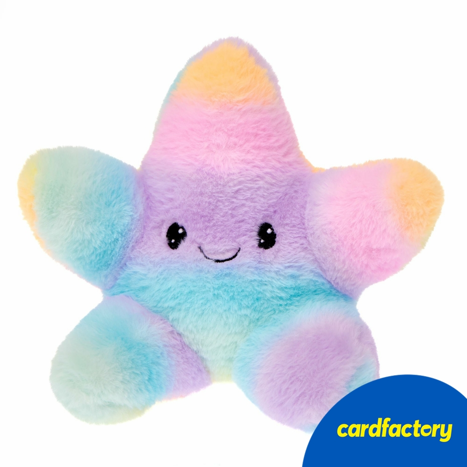 Image of Starfish Soft Toy | Colourful Pastel Design | Friendly Expression | 100% Polyester | 25cm Size
