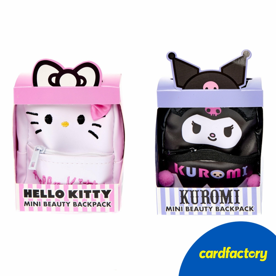 Image of Hello Kitty Or Kuromi Mini Beauty Backpack | Sanrio Lucky Dip Backpack | Surprise Gift for Kids | Cardfactory
