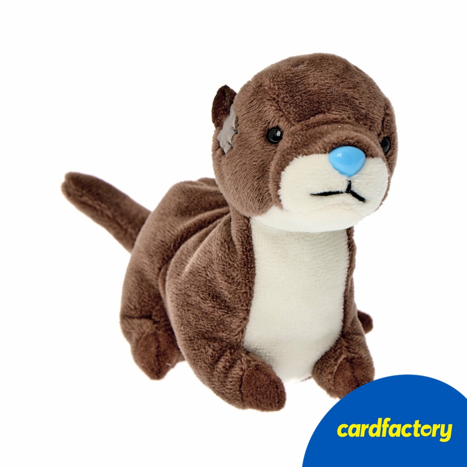 Image of My Blue Nose Friends Otto the Otter Collectable Beanie | Soft Plush Toy | Number 48 in Series | Hand Finished | 10.5cm x 5.5cm x 15cm