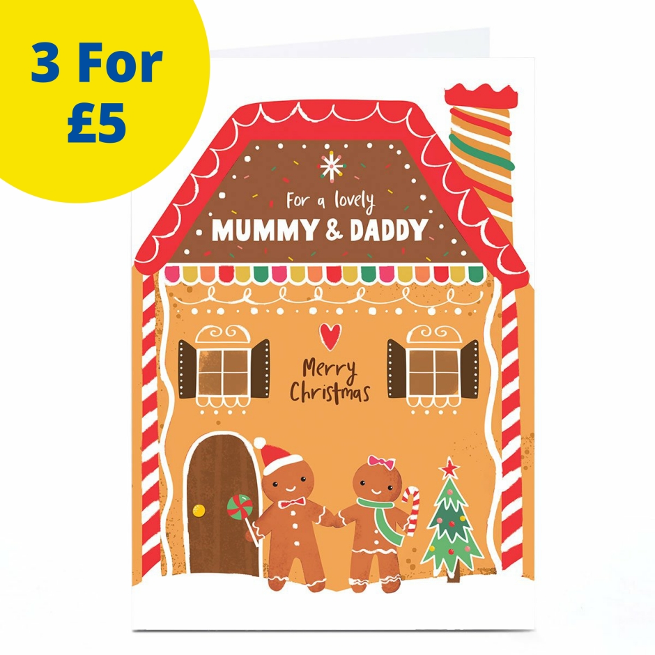 Image of Christmas Card - For A Lovely Mummy &amp; Daddy | Christmas Cards