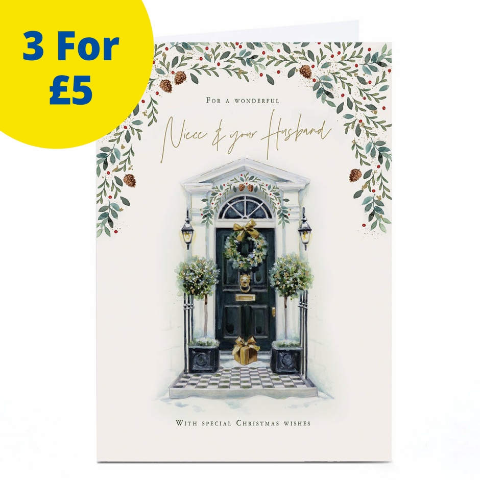 Image of Christmas Card - For A Wonderful Niece &amp; Your Husband | Christmas Cards