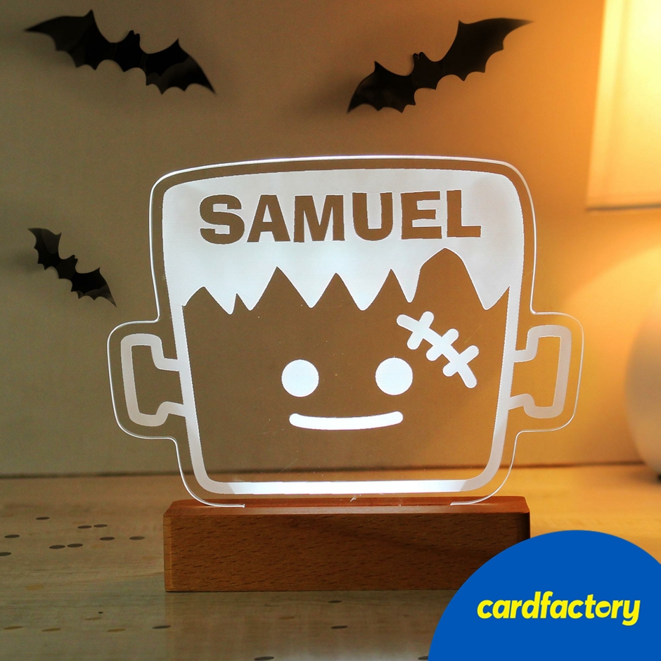 Image of Personalised Frankenstein Wooden LED Light